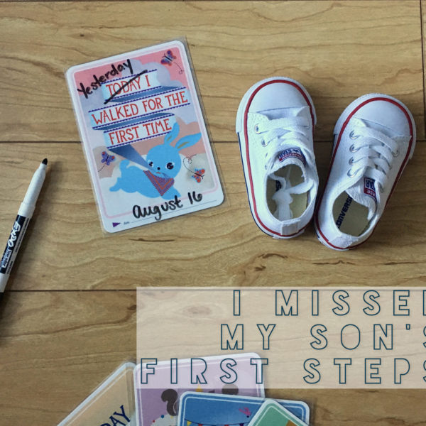 Flat lay with baby Converse shoes