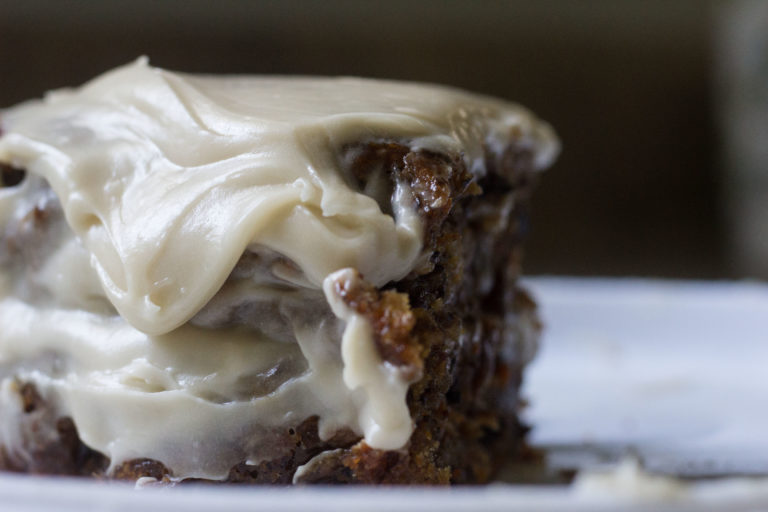 THE BEST Carrot Cake - Lightened Up & Full of Flavor!