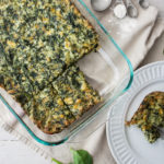 Healthy and easy gluten-free spinach casserole