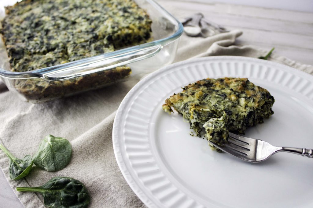 Healthy & Easy Gluten-Free Spinach Casserole (Recipe) » Coast Nutrition Co.