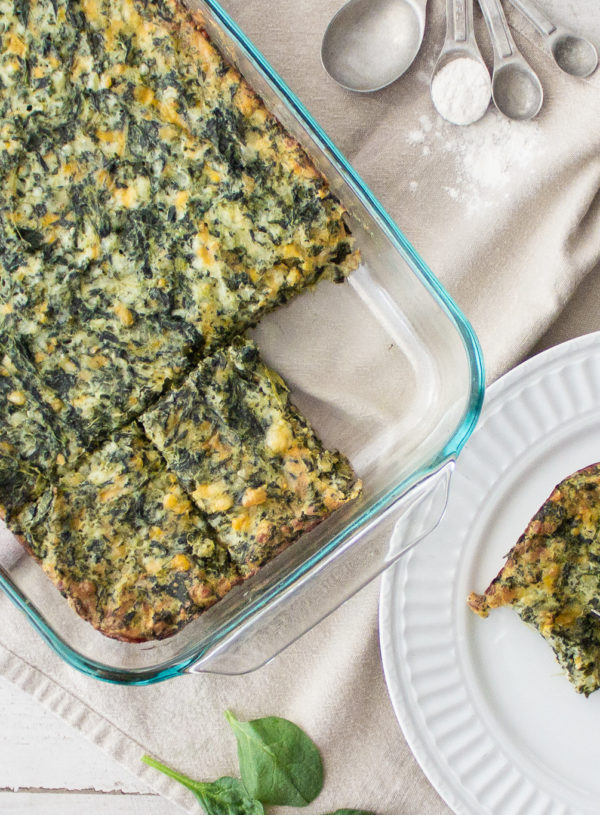 Healthy & Easy Gluten-Free Spinach Casserole (Recipe)